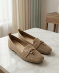 Mocassins Femme Chic et Décontractés - Beige Sable
